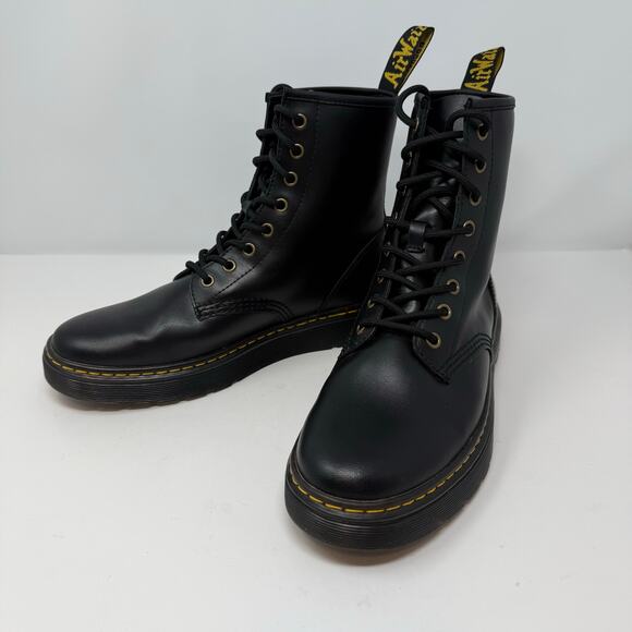 Dr. Martens Zavala Boots Men's 9 Women's 10 Black Combat Boots AW004 SK08V - Picture 11 of 12